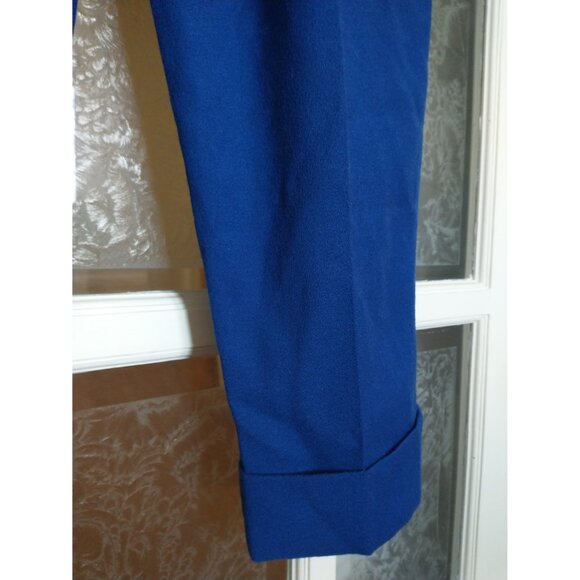 TAVAN & MITTO deisgners - Pants 100% Italian virgin wool - royal blue - Picture 9 of 16